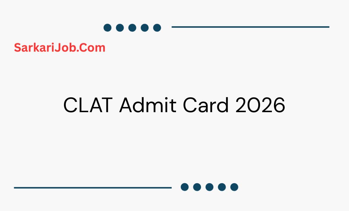 CLAT Admit Card 2026 notification details