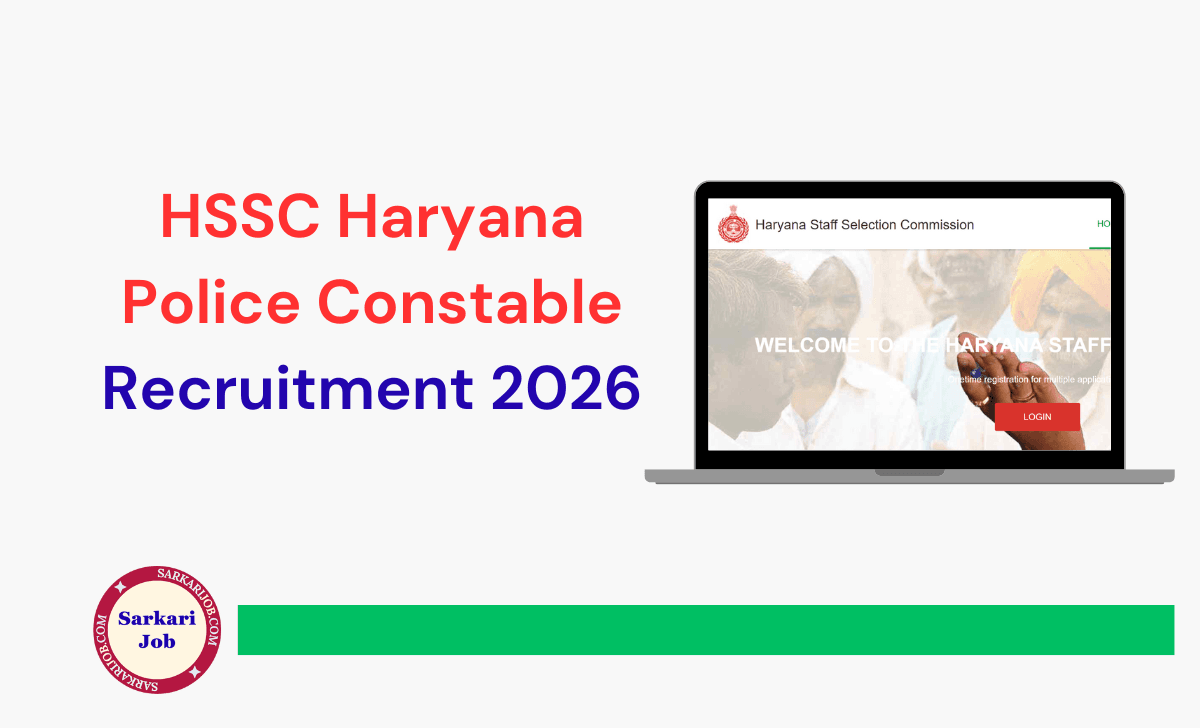HSSC Haryana Police Constable Recruitment 2026 notification details