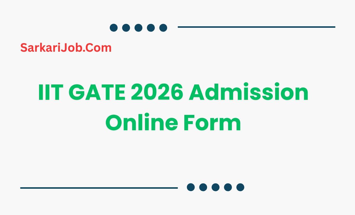 Featured image for IIT GATE 2026 Admission Online Form