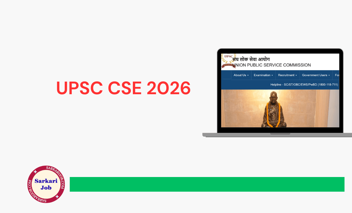 UPSC CSE 2026 notification details