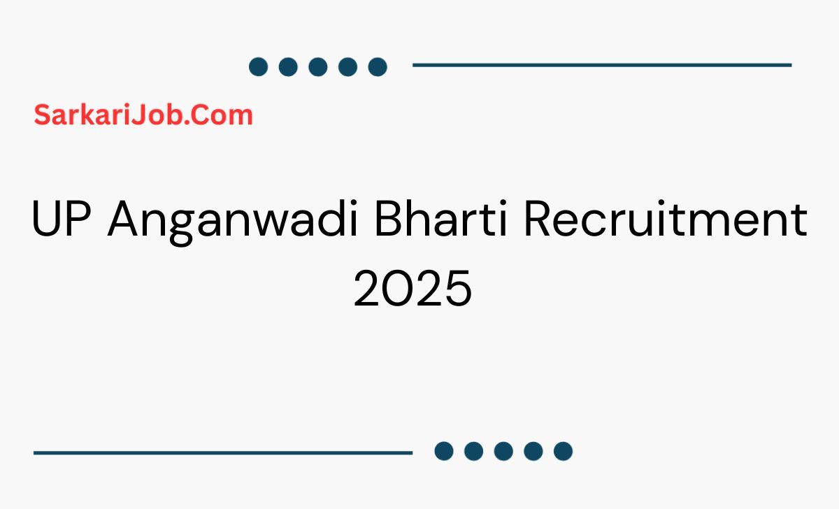 UP Anganwadi Bharti Recruitment 2025  notification details