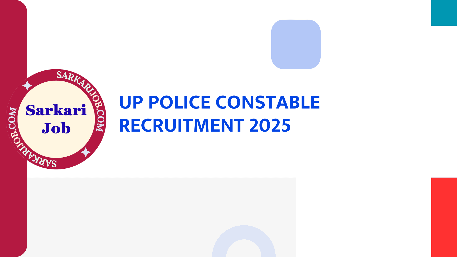 UP Police Constable Recruitment 2025 (Upcoming) notification details