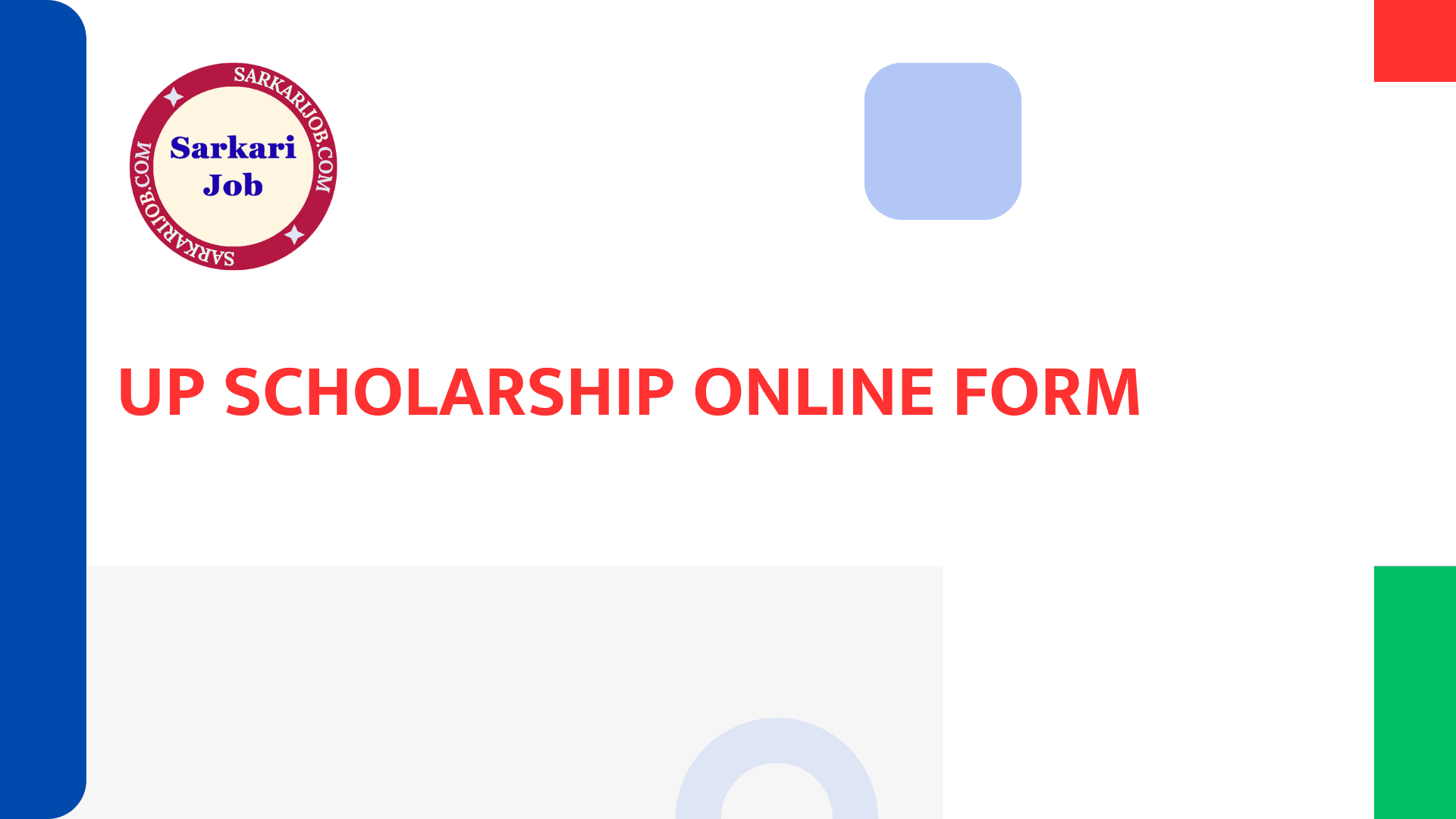 Featured image for UP Scholarship Online Form 2025-26